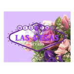 GIFTA SIG i Las Vegas vykortblommigt
