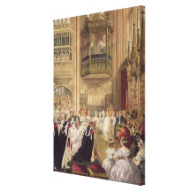 Giftermål av Edward VII Sträckta Canvas Tryck