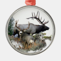 Gigantisk tjurtrofébock jul dekorationer
