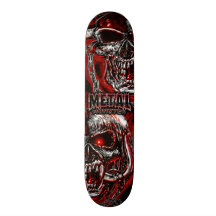 Gigantiska monster för heavy metal av sten skate board decks