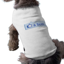 Gilla skjorta för den chefFacebook en rolig vovven Hund Kläder