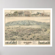 Gilroy: Santa Clara County Kalifornien (1299) Print