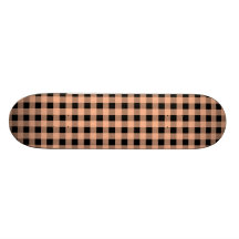 Ginghammelon och svart skate deck