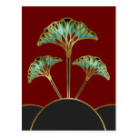 Ginkgoen lämnar art décovykortet
