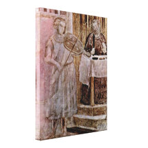 Giotto di Bondone - festmåltiden av Herod specific Sträckt Kanvastryck