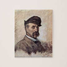 Giovanni Fattori - självporträtt av femtio år pu Jigsaw Puzzle
