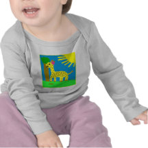 Giraffflicka för HI54ECO™ Giselle Tee Shirts