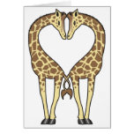 Giraffkärlek Hälsningskort