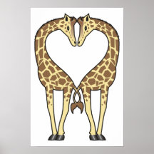 Giraffkärlek Posters