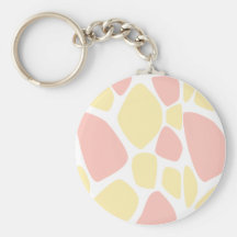 Giraffrosor/gula Keychain Nyckelring
