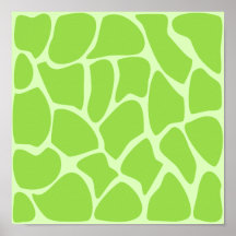 Girafftryckmönster i limefruktGreen. Print