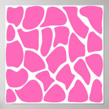 Girafftryckmönster i ljus Pink. Print