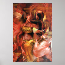Girls Dancing Affischer