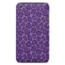 Girly Purple Leopard Pattern Ipod Touch Case