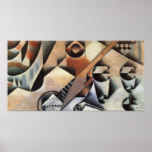 Gitarr och exponeringsglas, vid Juan Gris Posters