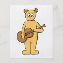 Gitarr som leker bear.en flygblad
