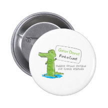 Gjord alligator! pins