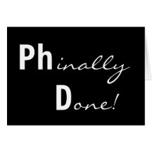 Gjorda Phinally! Ph.D. Doktorand- kort