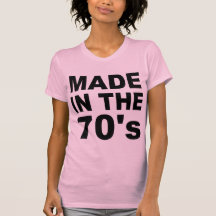 Gjort i 70-tal - födelsedag t-shirt