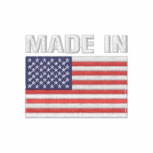 Gjort i Amerika broderade skjortan Embroidered Shirt