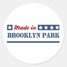 Gjort i Brooklyn Park Runda Klistermärken