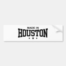 Gjort i Houston Bildekaler