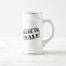 Gjort i manlig kaffe koppar