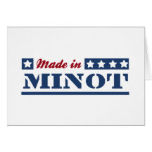 Gjort i Minot Hälsningskort