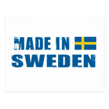 Gjort i sverige vykort