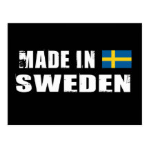 Gjort i sverige vykort