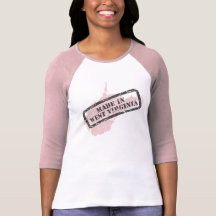 Gjort i västra rosor Ragan för Virgina Grungedamer Tee Shirt