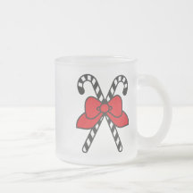 Glad helg - nätt candy cane kaffe kopp