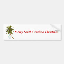 Glad South Carolina jul, snögubbe under handflatan Bildekaler