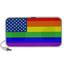 glad stolt regnbågeflagga för USA United States Am Notebook Högtalarsystem