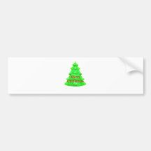 Glad vit OL för grönt för Kristusjulgrangult Bildekal