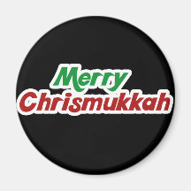 Glada Chrismukkah Magnet För Kylskåp