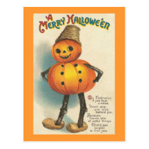 Glada Halloween Vykort
