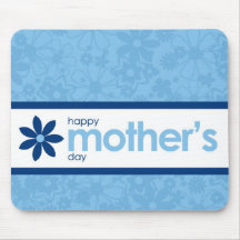 Gladlynt blåttblommigt Mousepad för mors dag Mus Mattor