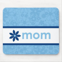 Gladlynt blåttblommigt Mousepad för mors dag Musmattor