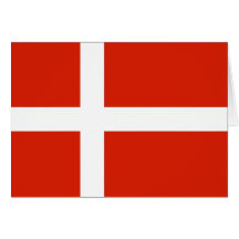 Glædelig Jul med Dannebrog Hälsningskort