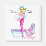 Glam gal. magnet magneter för kylskåp