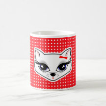Glamourkattunge Kaffe Muggar