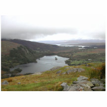Glanmore sjön från Healy passerar Ireland. Photo Cut Out