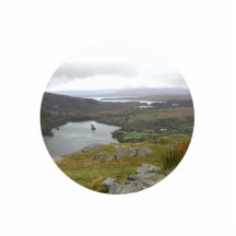 Glanmore sjön från Healy passerar Irland. Runt Photo Sculpture