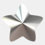 Glänsande silver klistermärken
