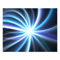 Glänsande sol- Fractal Starburst för blått Fotografi