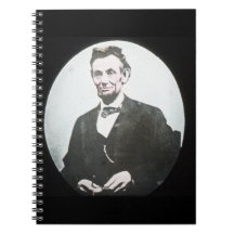Glass glidbana Abraham Lincoln för magisk lykta Antecknings Böcker