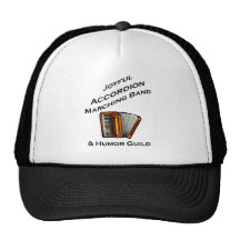 Glatt dragspels- marschmusikband trucker keps