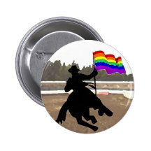 GLBT-Cowboypride Knapp Med Nål