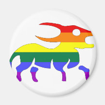 GLBT-pride:  Oxen April 21 - maj 21 Magnet För Kylskåp